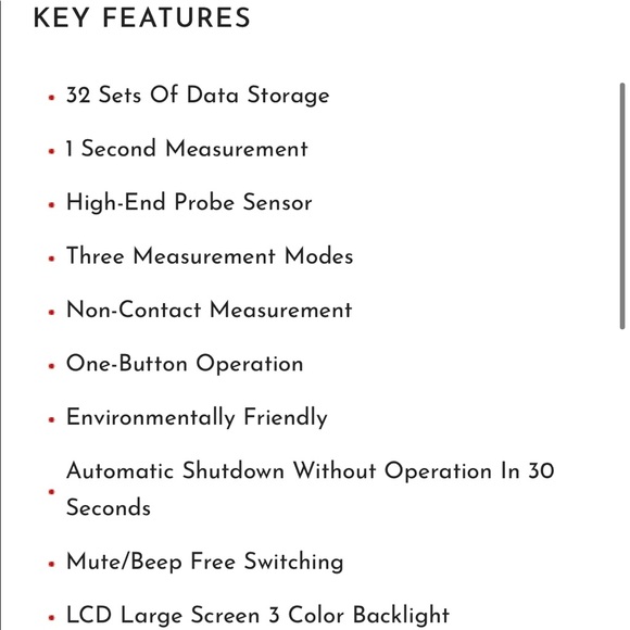 NEW Berrcom Non-contact Infrared Thermometer - Picture 7 of 16